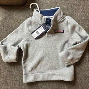 NWT Vineyard Vines Toddler Boy 2T Fleece Pullover Shep Shirt